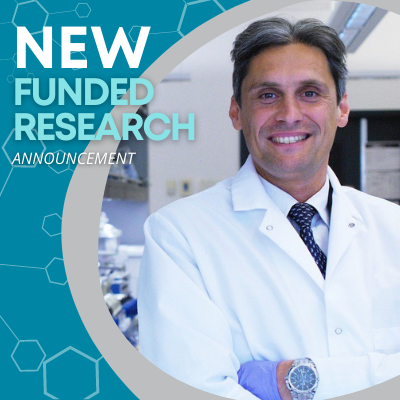 Image of Dr. Jean-Eric Ghia with copy stating new funded research announcement