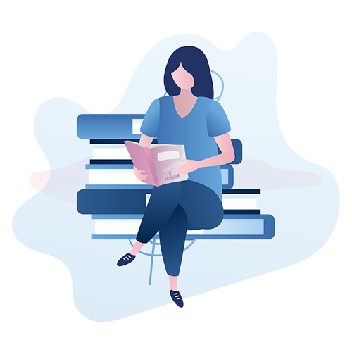 Woman reading the IBD Guidebook