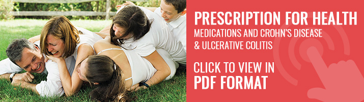 Prescription for Health. Medications and Crohn's Disease and ulcerative colitis