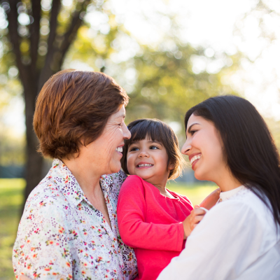 3 generations of female family members