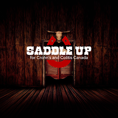 Saddle Up title on a wooden barn background