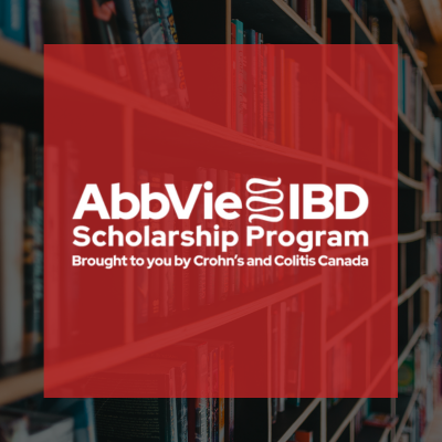 2024 AbbVie Scholarship announcement on a library background