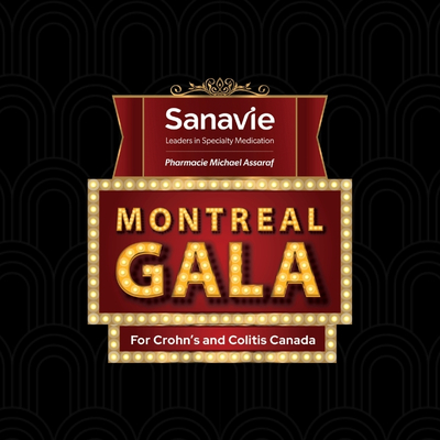 Montreal Gala logo marquee on a black background