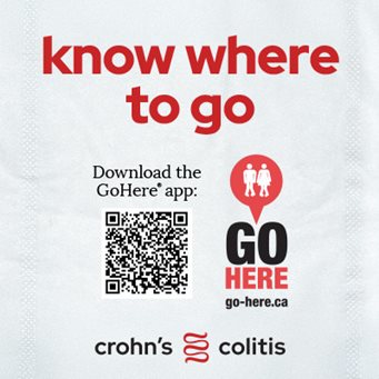 IBD awareness toilet paper sheet