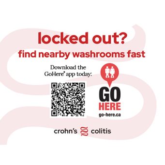 Crohn's and Colitis Canada GoHere Poster