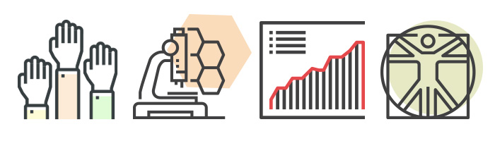 Participate in Research icons